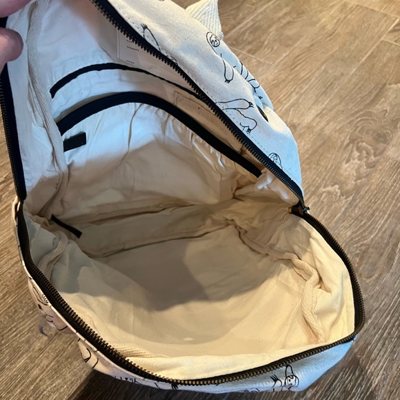 Urban Outfitters Sloth Printed Sketch Canvas Backpack - Picture 8 of 8